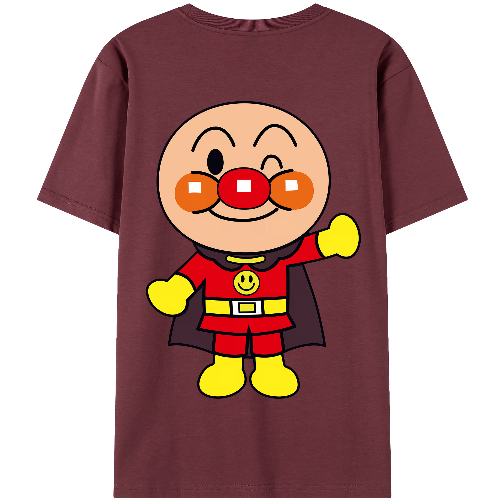 （画像用） アンパンマン Anpanman 綿100％半袖Tシャツ（背面プリント）
